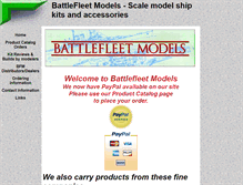 Tablet Screenshot of battlefleetmodels.com